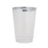 TigerChef Clear Plastic Cups With Silver Trim 12 Oz. - 20 Pcs 2 TigerChef Clear Plastic Cups With Silver Trim 12 Oz. - 20 Pcs -Dixie Shop TigerChef Clear Plastic Cups with Silver Trim 12 oz 20 pcs 313048 medium