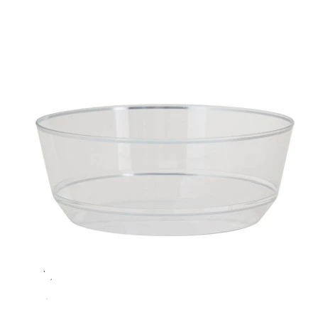 TigerChef Round Clear With Silver Rim Soup Bowl 14 Oz. - 10 Pcs 3 TigerChef Round Clear With Silver Rim Soup Bowl 14 Oz. - 10 Pcs