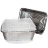 TigerChef Disposable Aluminum Oblong Foil Pan Containers With Dome Lids , 5 Lb., , 9-3/5" X 7-1/10" X 2-3/4" - 10 Sets 1 TigerChef Disposable Aluminum Oblong Foil Pan Containers With Dome Lids , 5 Lb., , 9-3/5" X 7-1/10" X 2-3/4" - 10 Sets -Dixie Shop TigerChef Disposable Aluminum Oblong Foil Pan Containers with Dome Lids 5 Lb 9 63 quot x 7 13 quot x 2 75 quot 10 sets 314471 medium