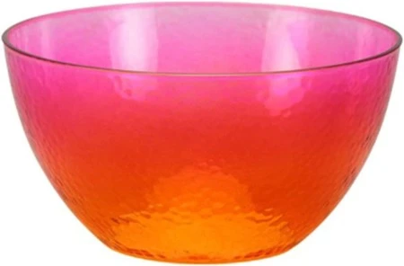 TigerChef Heavy Duty Neon Disposable Plastic Bowls Set, Pink And Orange, 60 Oz. - 4 Pcs 3 TigerChef Heavy Duty Neon Disposable Plastic Bowls Set, Pink And Orange, 60 Oz. - 4 Pcs