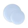 TigerChef Ice Blue With Silver Rim Plastic Dinner Plate 10-1/4" - 10 Pcs -Dixie Shop TigerChef Ice Blue with Silver Rim Plastic Dinner Plate 10 25 quot 10 pcs 313030 medium