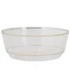 TigerChef Round Clear With Gold Rim Plastic Bowl 14 Oz.- 10 Pcs -Dixie Shop TigerChef Round Clear with Gold Rim Plastic Bowl 14 oz 10 pcs 313035 medium