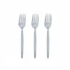 TigerChef Silver Glitter Two Tone Plastic Mini Forks - 20 Pcs -Dixie Shop TigerChef Silver Glitter Two Tone Plastic Mini Forks 20 pcs 313245 medium