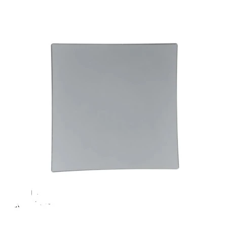 TigerChef Gray With Silver Trim Square Coupe Plastic Appetizer Plate 8" - 10 Pcs 3 TigerChef Gray With Silver Trim Square Coupe Plastic Appetizer Plate 8" - 10 Pcs