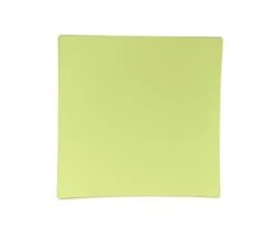 TigerChef Square Lime Gold Rim Appetizer Plates 8" - 10 Pcs