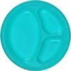 TigerChef Turquoise Plastic 3 Compartment Divided Plate 10", 56/Pack 1 TigerChef Turquoise Plastic 3 Compartment Divided Plate 10", 56/Pack -Dixie Shop TigerChef Turquoise Plastic 3 Compartment Divided Plate 10 56 Pack 313469 medium