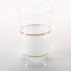 TigerChef White With Gold Band Plastic Cups 12 Oz. - 10 Pcs -Dixie Shop TigerChef White with Gold Band Plastic Cups 12 oz 10 pcs 313054 medium