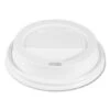 Dart Traveler Cappuccino Style White Dome Lid, Fits 10 Oz Cups - 1000 Pcs -Dixie Shop Traveler Cappuccino Style Dome Lid Fits 10oz Cups White 100 Pack 10 Packs Carton 295106 medium