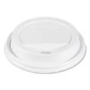 Traveler Cappuccino Style Dome Lid, Polypropylene, Fits 10-24 Oz. Hot Cups, White, 1000/Carton -Dixie Shop Traveler Cappuccino Style Dome Lid Polypropylene Fits 10 24 oz Hot Cups White 1000 Carton 322130 medium