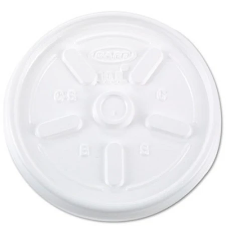 Dart Vented Plastic Hot Cup Lids, White, 10 Oz. Cups - 1000 Pcs 3 Dart Vented Plastic Hot Cup Lids, White, 10 Oz. Cups - 1000 Pcs