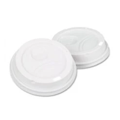 Dixie White Dome Lid Fits 10-16 Oz. Perfectouch Cups, 12-20 Oz. Paper Hot Cups, WiseSize, 500/Carton